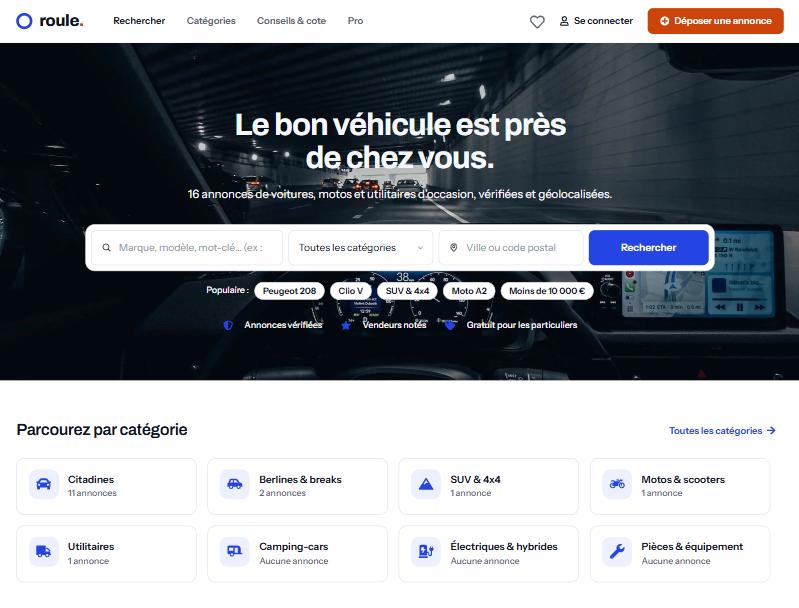 Aperçu du site Roule